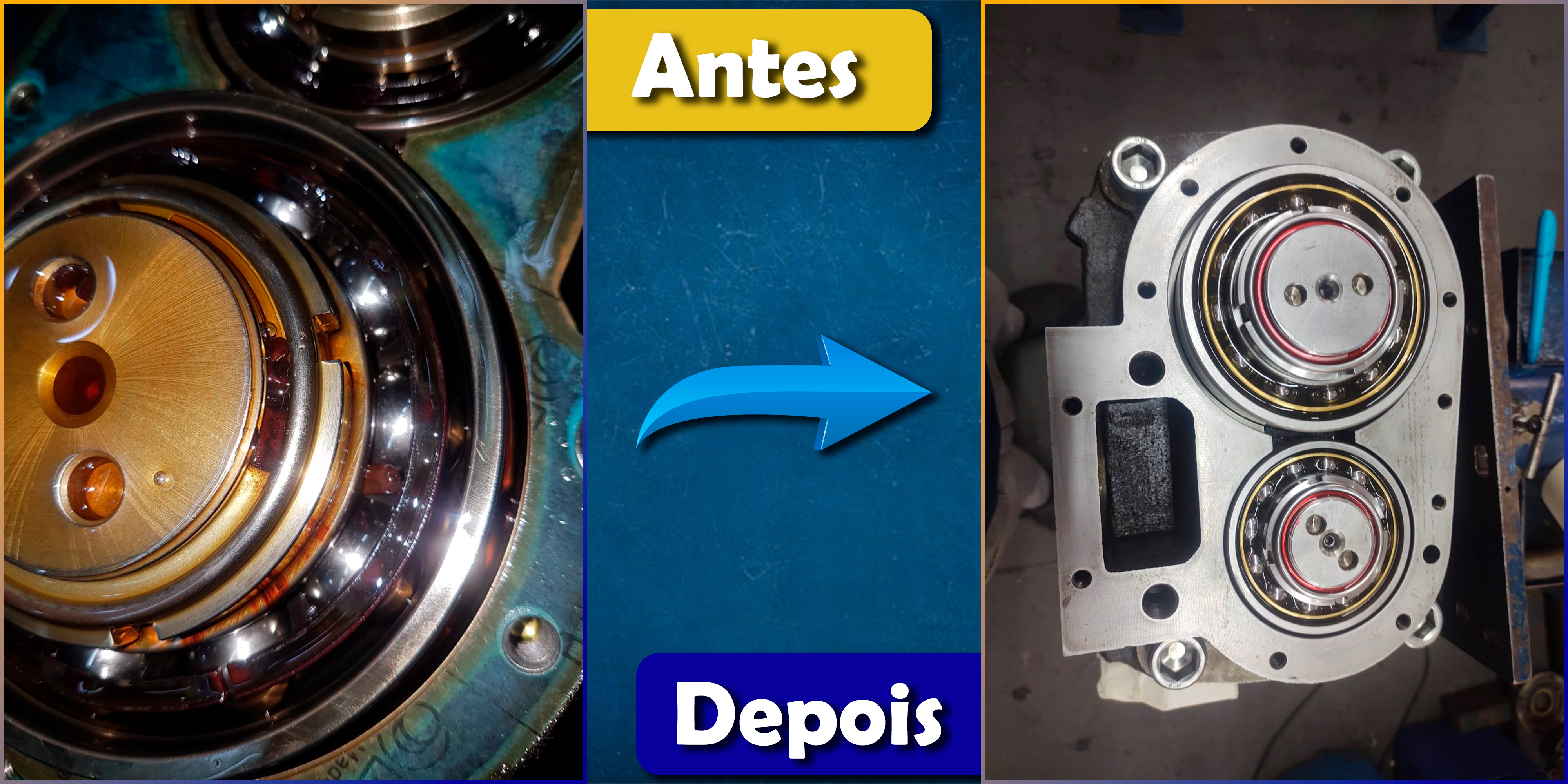 Detalhe de equipamento e conexões