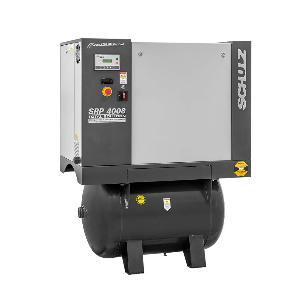 Compressor de Parafuso SRP 4008E Flex TS - 7,5 hp 230 litros com secador integrado