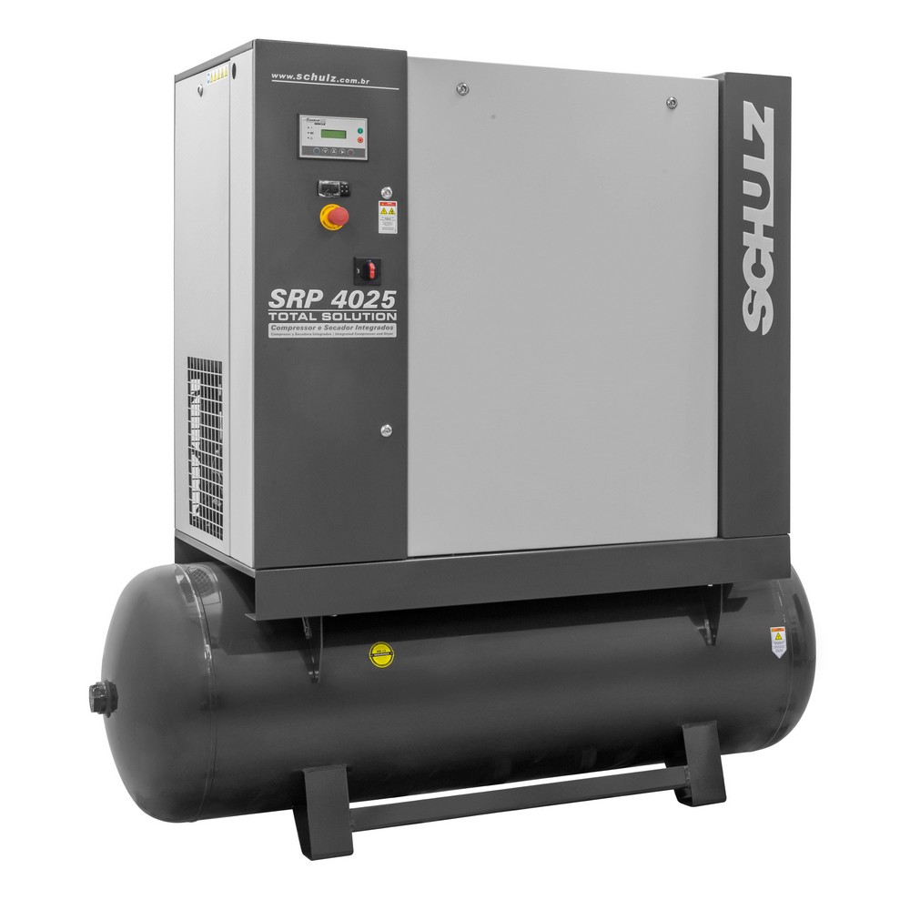 Compressor de Parafuso SRP 4025E TS - 25 hp 500 litros com secador integrado