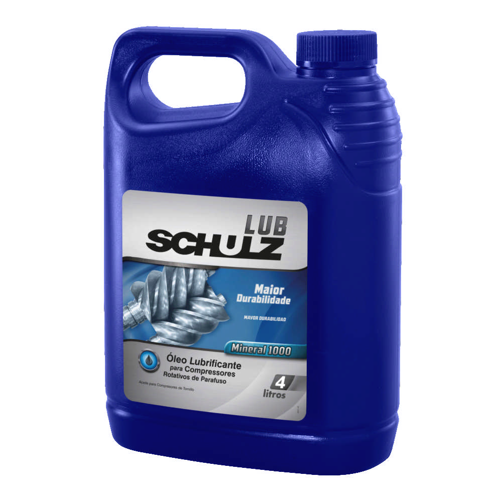 Óleo Lubrificante para Compressor de Parafuso LUB Schulz Mineral 1000 4 Litros
