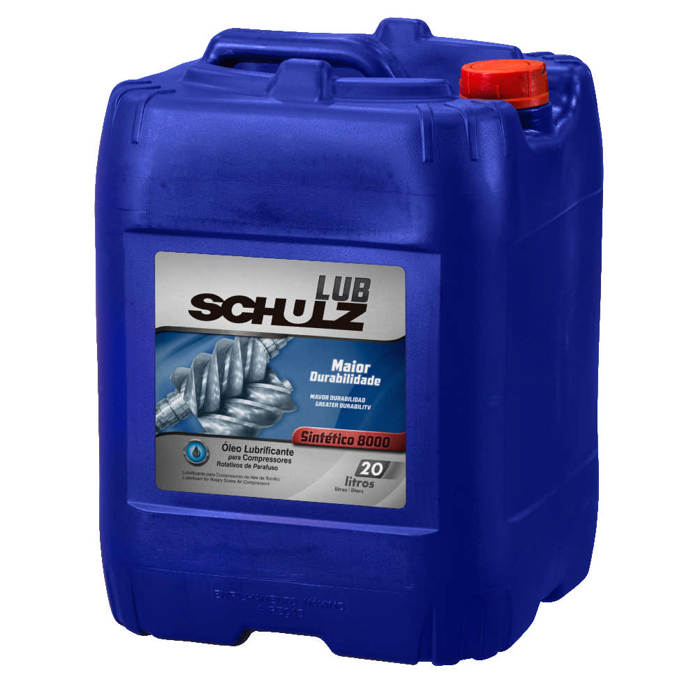 Óleo Lubrificante para Compressor de Parafuso LUB Schulz Sintético 8000 20 Litros