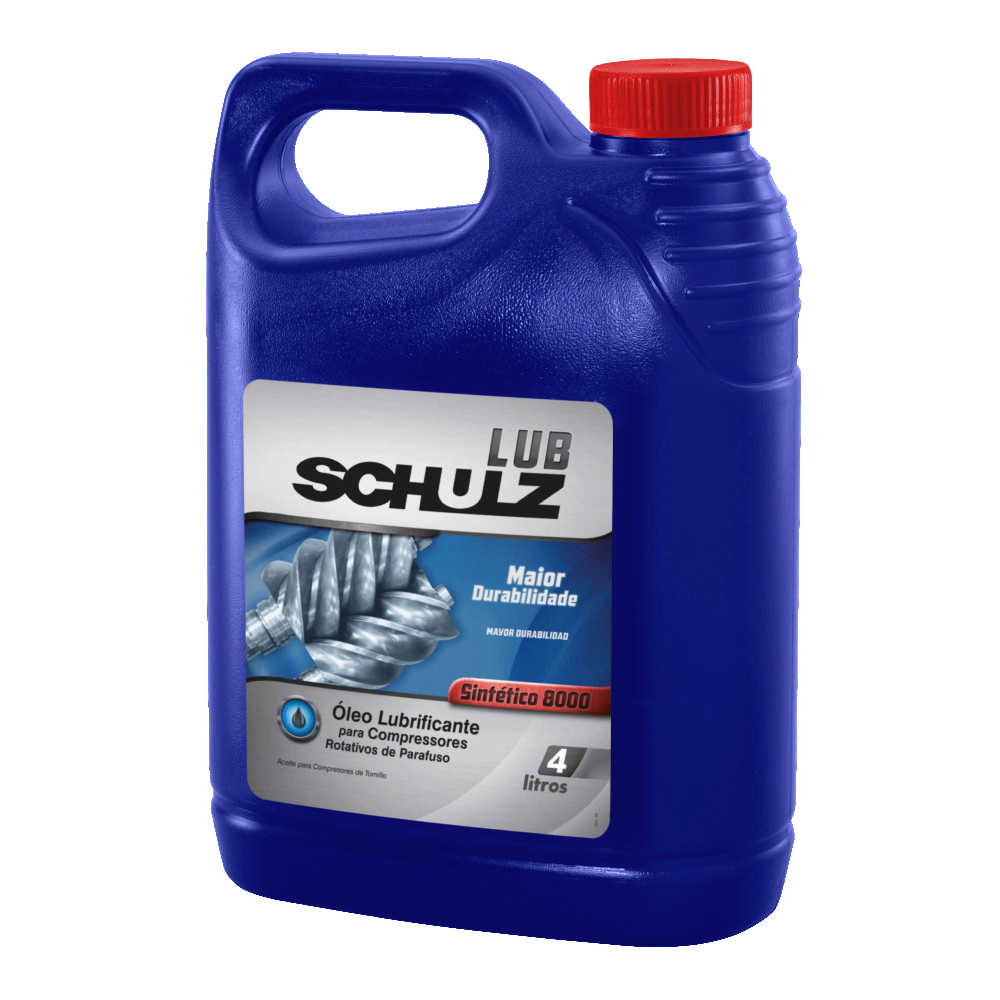 Óleo Lubrificante para Compressor de Parafuso LUB Schulz Sintético 8000 4 Litros
